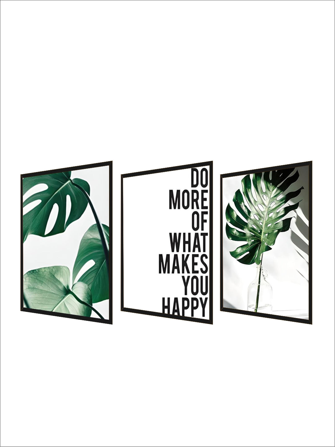 Inspirational Quotes Posters Golden Pineapple Green Leaf Monstera Wall Art Fine Art Canvas Prints For Living Room Home Office Decor