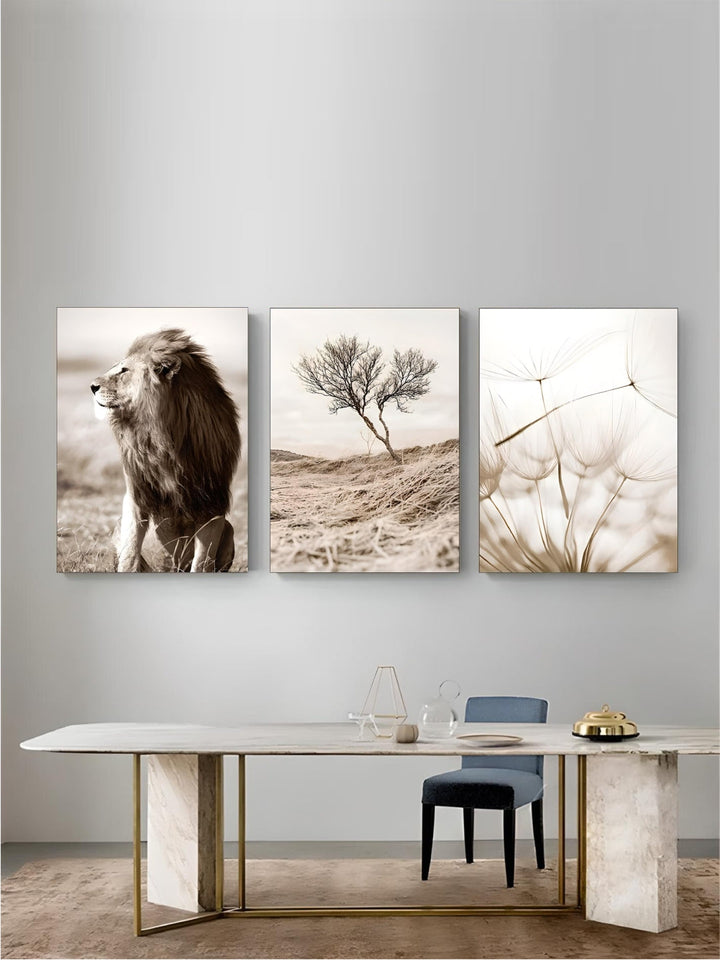 Dandelion Beach Sunset Simple Landscape Wall Art Fine Art Canvas Prints Lifestyle Pictures Of Nature For Living Room Bedroom Decor