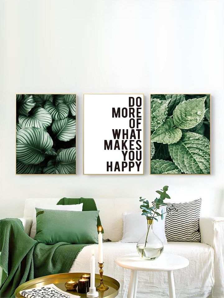 Minimalist Monstera Green Leaves Botanical Wall Art Fine Art Canvas Prints Cactus Poster Pictures For Living Room Dining Room nordic Home Decor