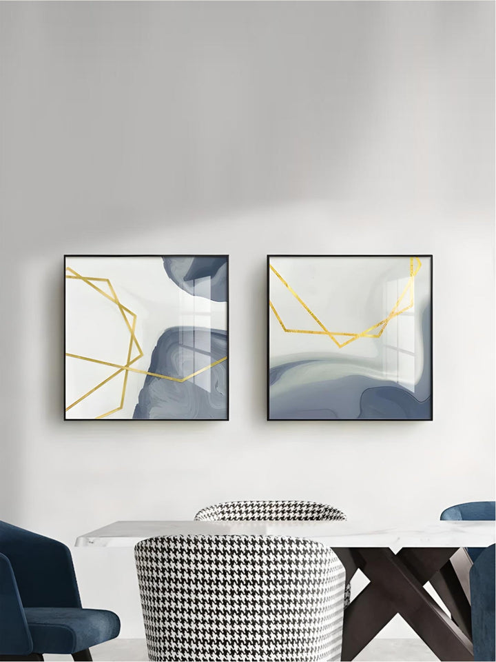 Simple Minimalist Nordic Abstract Square Format Wall Art Fine Art