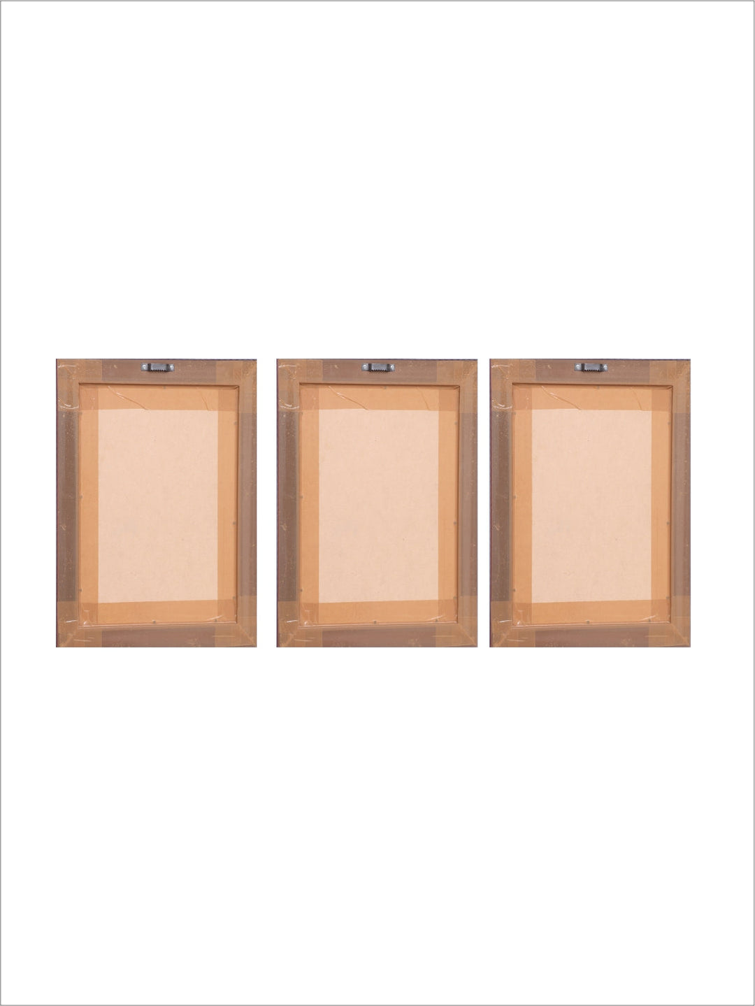 Set of 3Pcs Earth Green Minimalist Geometric Line Art Leaf Canvas Print Wall Art Pictures For Modern Living Room Decor