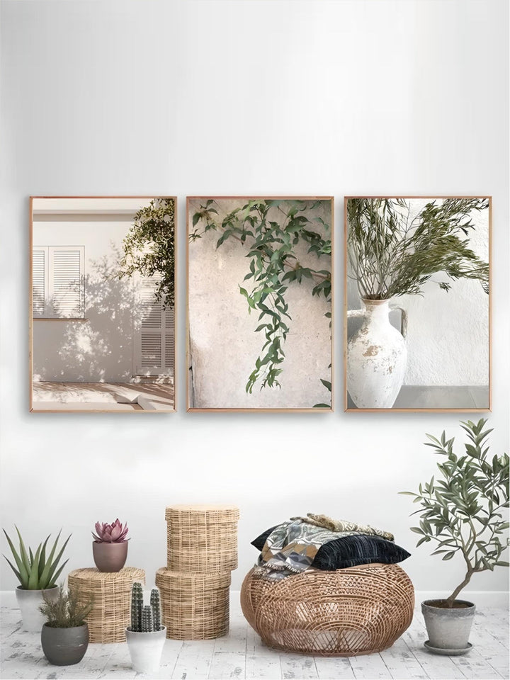 Rustic Villa Lifestyle Wall Art Fine Art Canvas Prints Bohemian Gallery Wall Pictures For Living Room Dining Room Scandinavian Home Decor