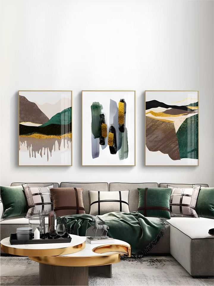 Abstract Mountain Landscape Wall Art Fine Art Canvas Prints Pictures For Modern Apartment Living Room Bedroom Hotel Room Art Decor