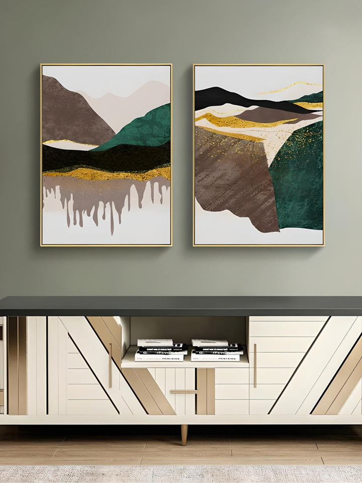 Abstract Mountain Landscape Wall Art Fine Art Canvas Prints Pictures For Modern Apartment Living Room Bedroom Hotel Room Art Decor