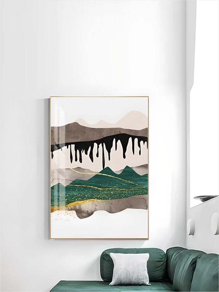 Abstract Mountain Landscape Wall Art Fine Art Canvas Prints Pictures For Modern Apartment Living Room Bedroom Hotel Room Art Decor