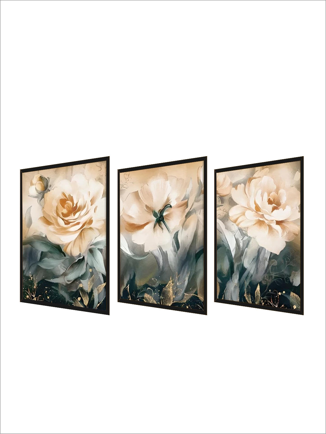 Serene Pastel Petals Floral Abstract Wall Art Fine Art Canvas Prints Modern Botany Pictures For Living Room Dining Room Art Decor