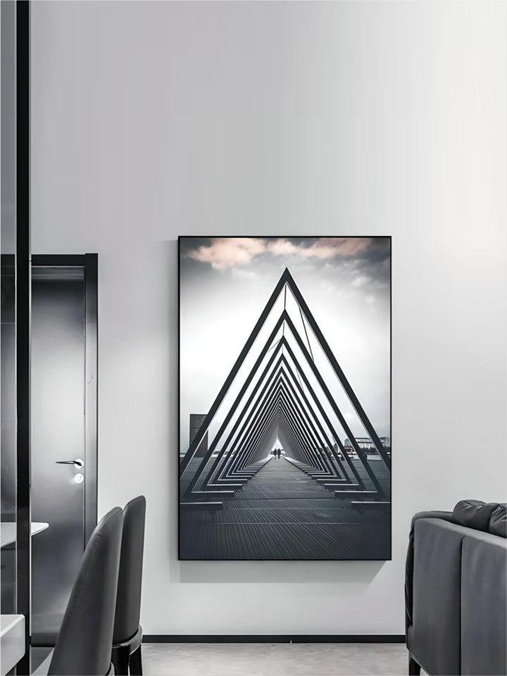 Minimalist Abstract Architectural Wall Art Fine Art Canvas Prints Posters Pictures For Modern Apartment Living Room Home Office Decor