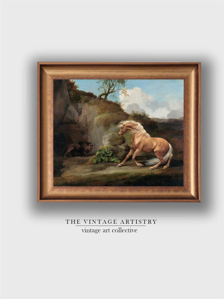The Vintage Artistry Brown & Green George Stubbs Painting Wall Art