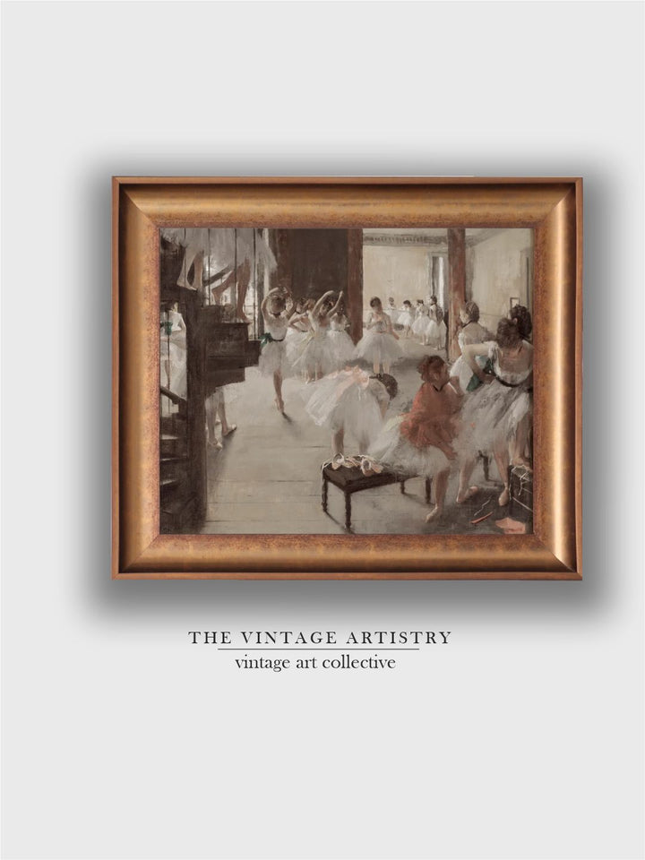 The Vintage Artistry White Ballerinapainting Wall Art