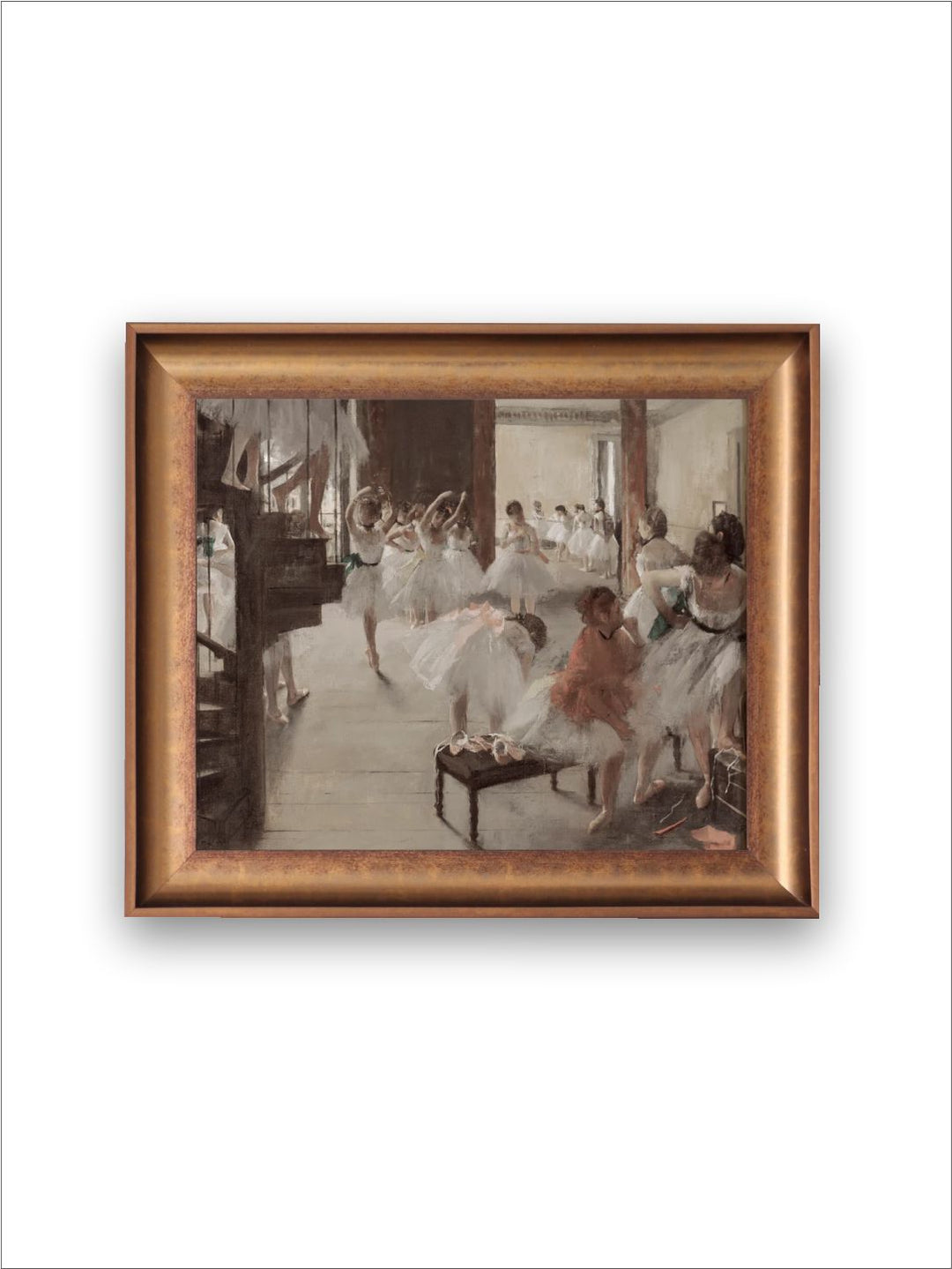 The Vintage Artistry White Ballerinapainting Wall Art