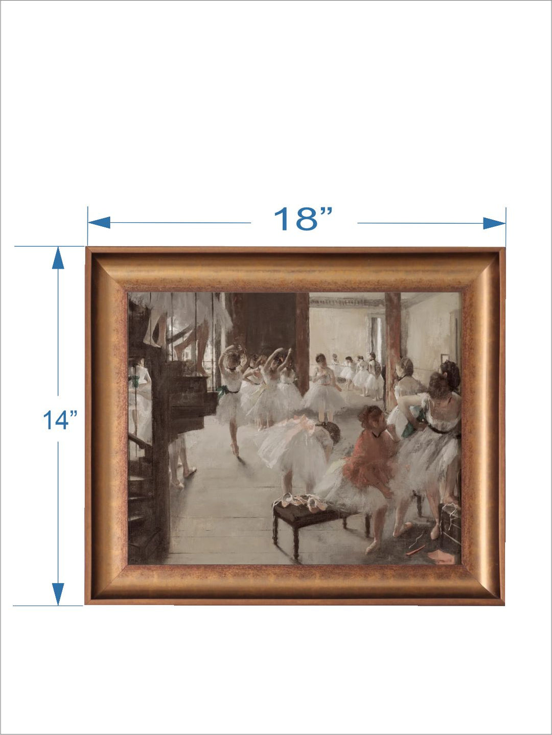 The Vintage Artistry White Ballerinapainting Wall Art