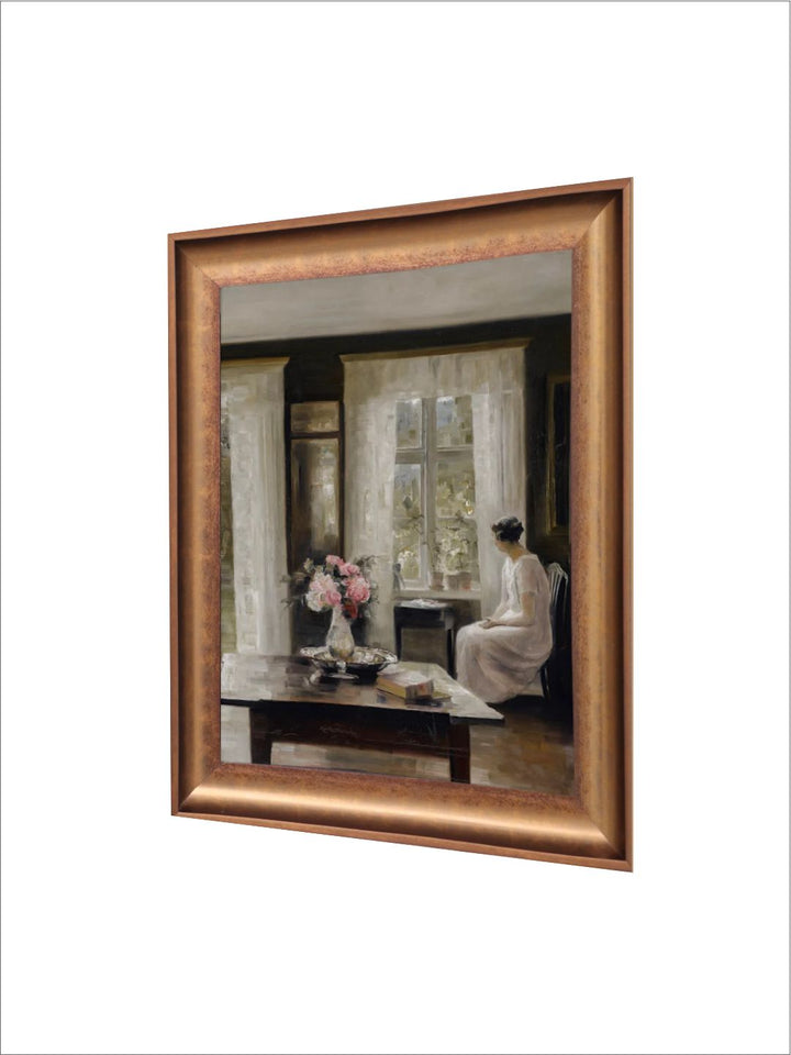 The Vintage Artistry Off White & Brown Portrait Still Life Painting Wall Art