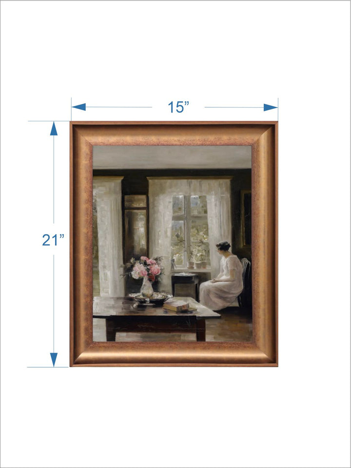 The Vintage Artistry Off White & Brown Portrait Still Life Painting Wall Art