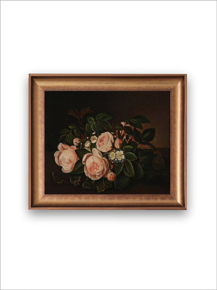 The Vintage Artistry Blackfloral Painting Wall Art