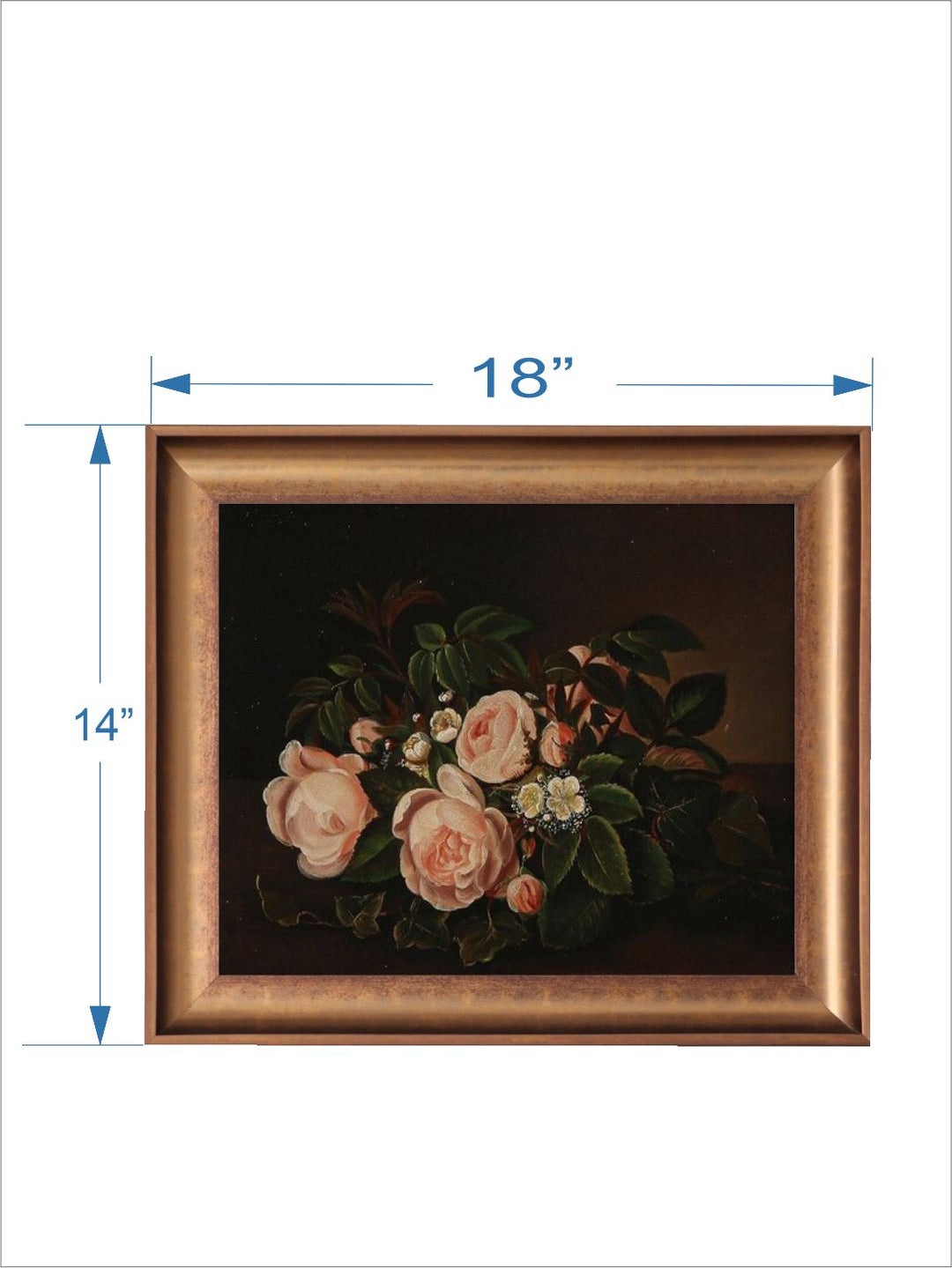 The Vintage Artistry Blackfloral Painting Wall Art