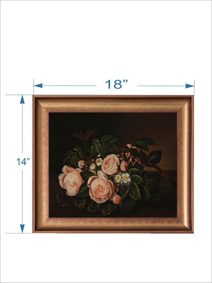 The Vintage Artistry Blackfloral Painting Wall Art