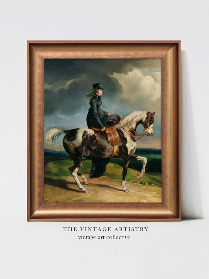 The Vintage Artistry Brown & Green Animal Rustic Moody Fine Painting Wall Art