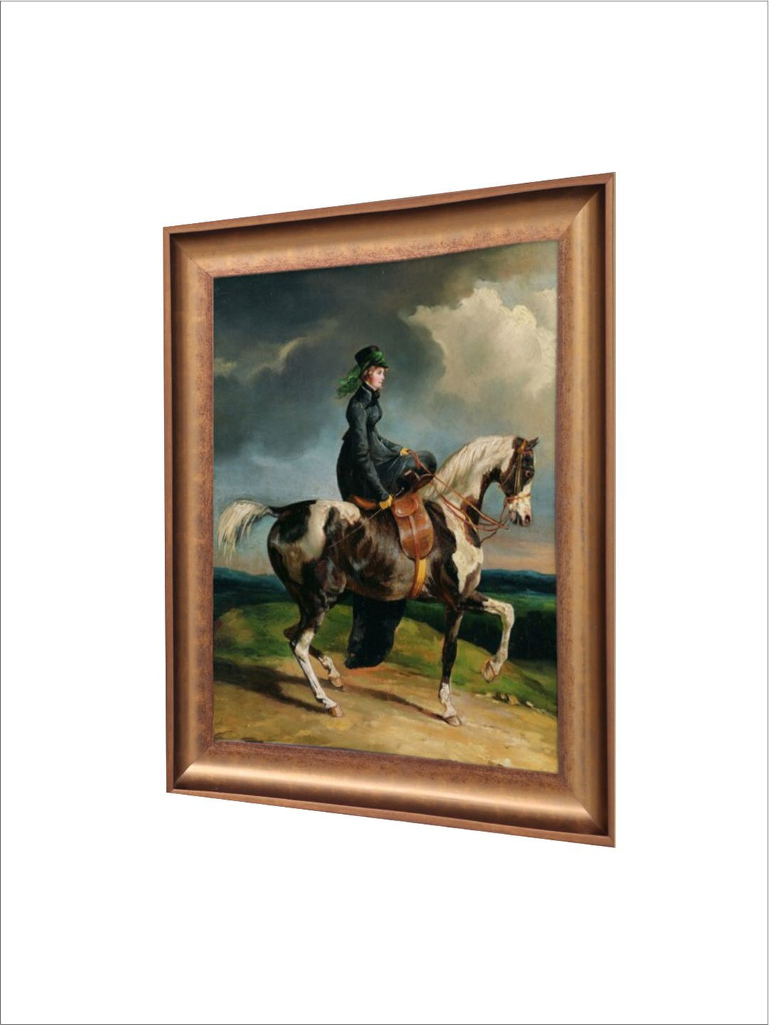 The Vintage Artistry Brown & Green Animal Rustic Moody Fine Painting Wall Art