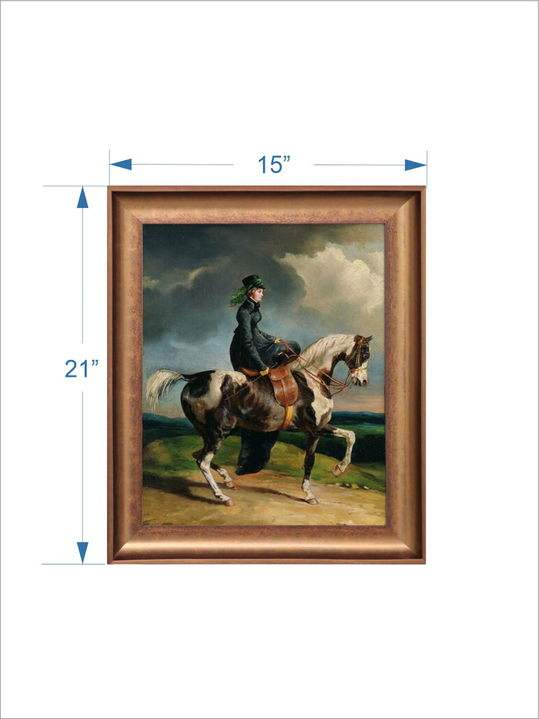 The Vintage Artistry Brown & Green Animal Rustic Moody Fine Painting Wall Art