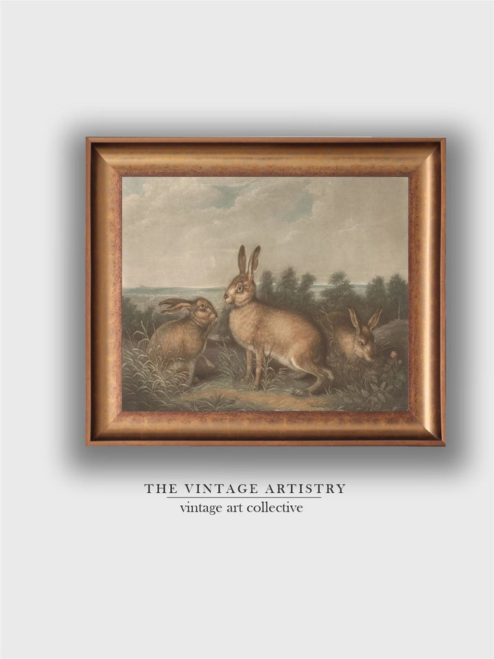 The Vintage Artistry Beigerabbit Painting Wall Art