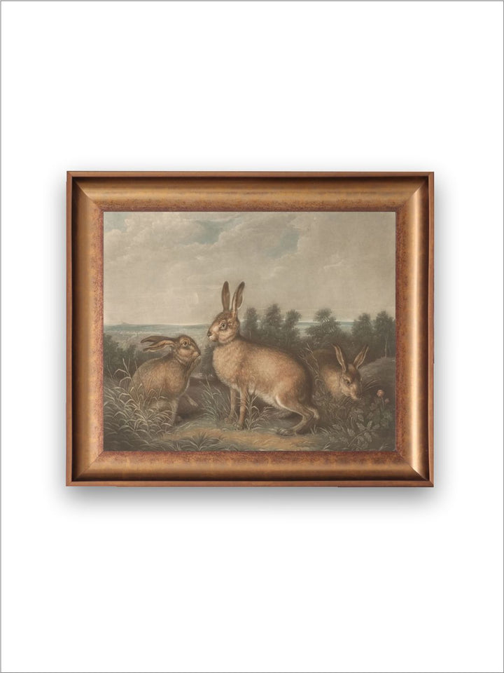 The Vintage Artistry Beigerabbit Painting Wall Art