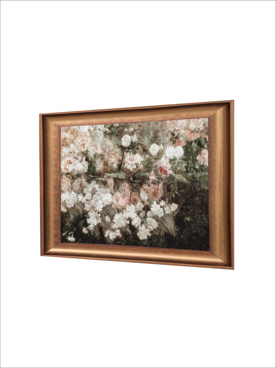 The Vintage Artistry White Flowers Painting Wall Art
