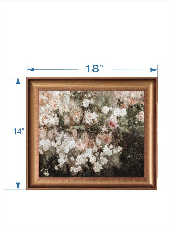 The Vintage Artistry White Flowers Painting Wall Art