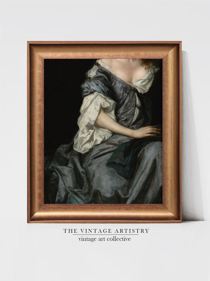 The Vintage Artistry Black & Grey Baroque Painting Wall Art