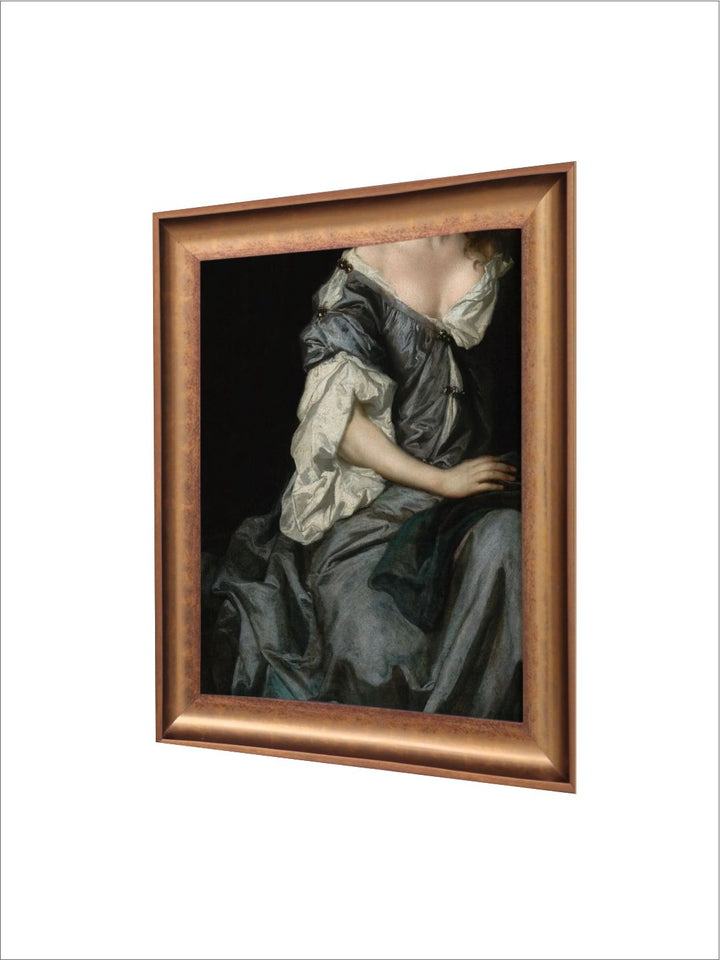 The Vintage Artistry Black & Grey Baroque Painting Wall Art