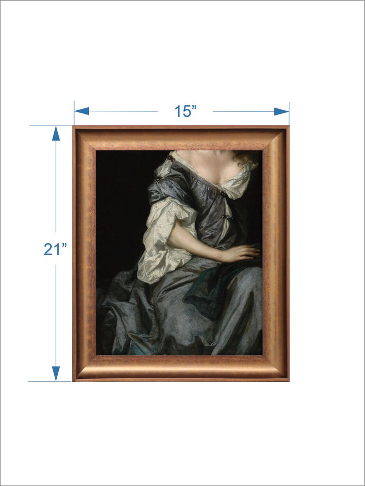 The Vintage Artistry Black & Grey Baroque Painting Wall Art