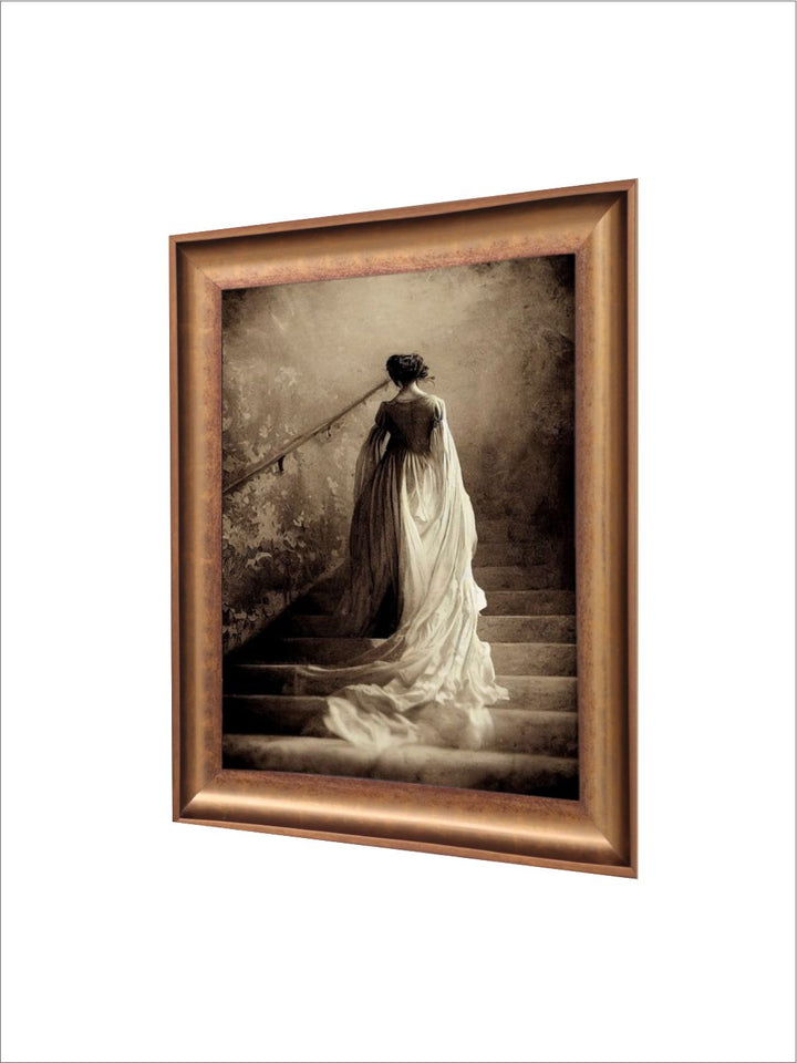 The Vintage Artistry Beige & Off White Pre-Raphaelite Painting Wall Art