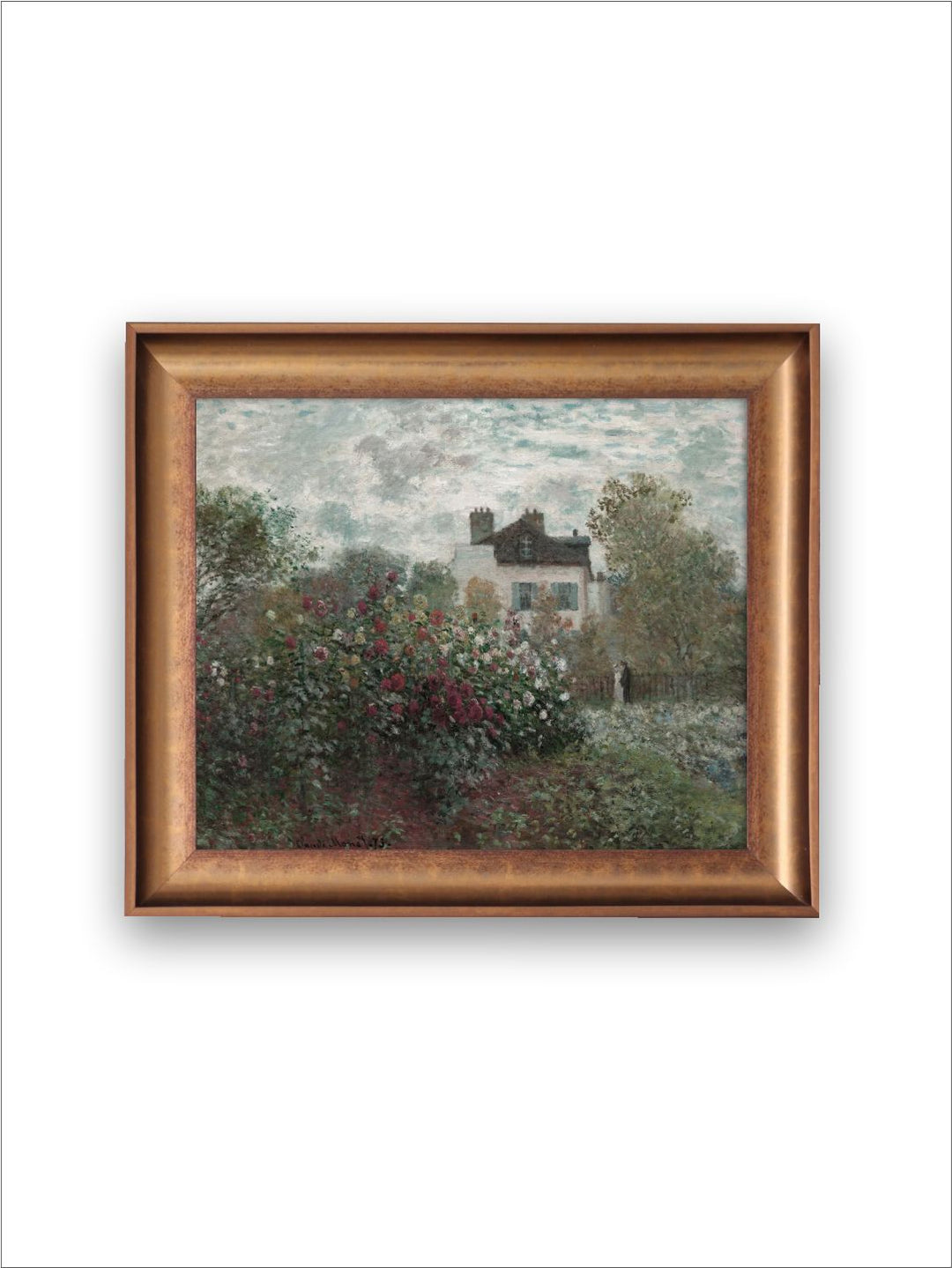 The Vintage Artistry Green Rose Garden Painting Wall Art