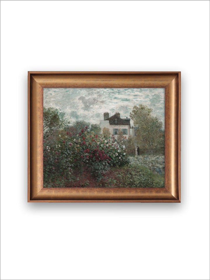 The Vintage Artistry Green Rose Garden Painting Wall Art