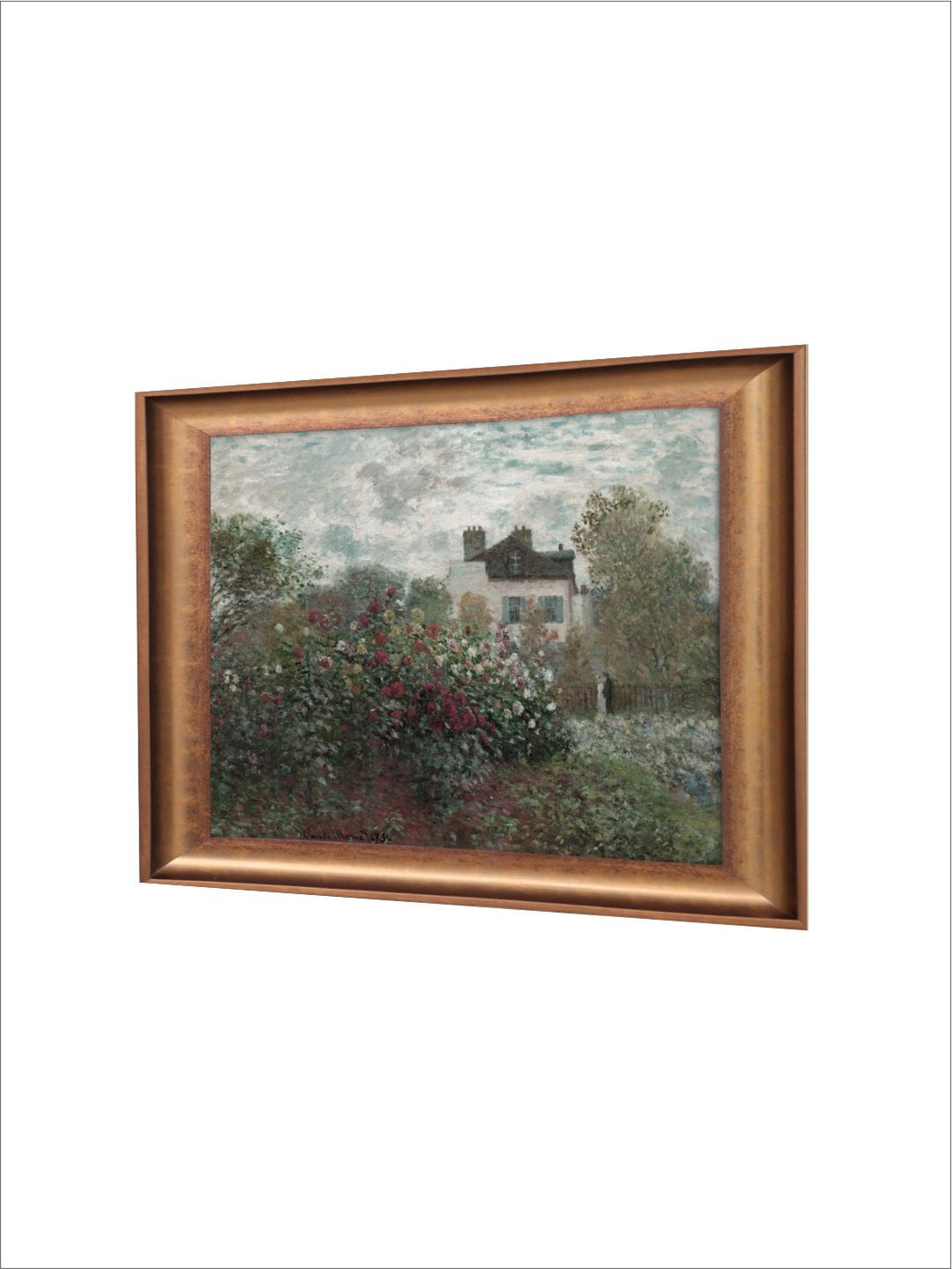 The Vintage Artistry Green Rose Garden Painting Wall Art