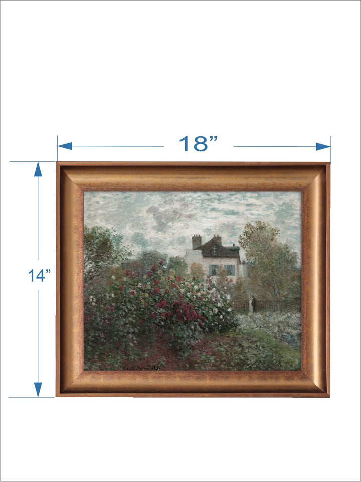 The Vintage Artistry Green Rose Garden Painting Wall Art