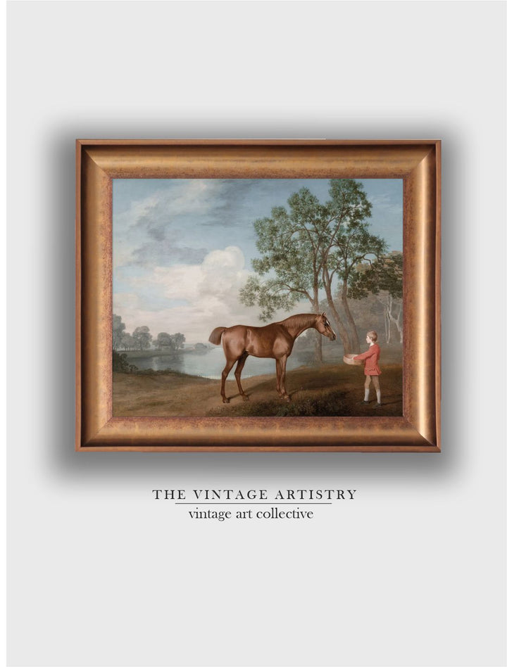 The Vintage Artistry Brown & Greenhorse Framed Wall Art