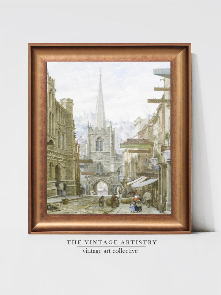 The Vintage Artistry Green & Brown Churchwooden Framed Wall Art