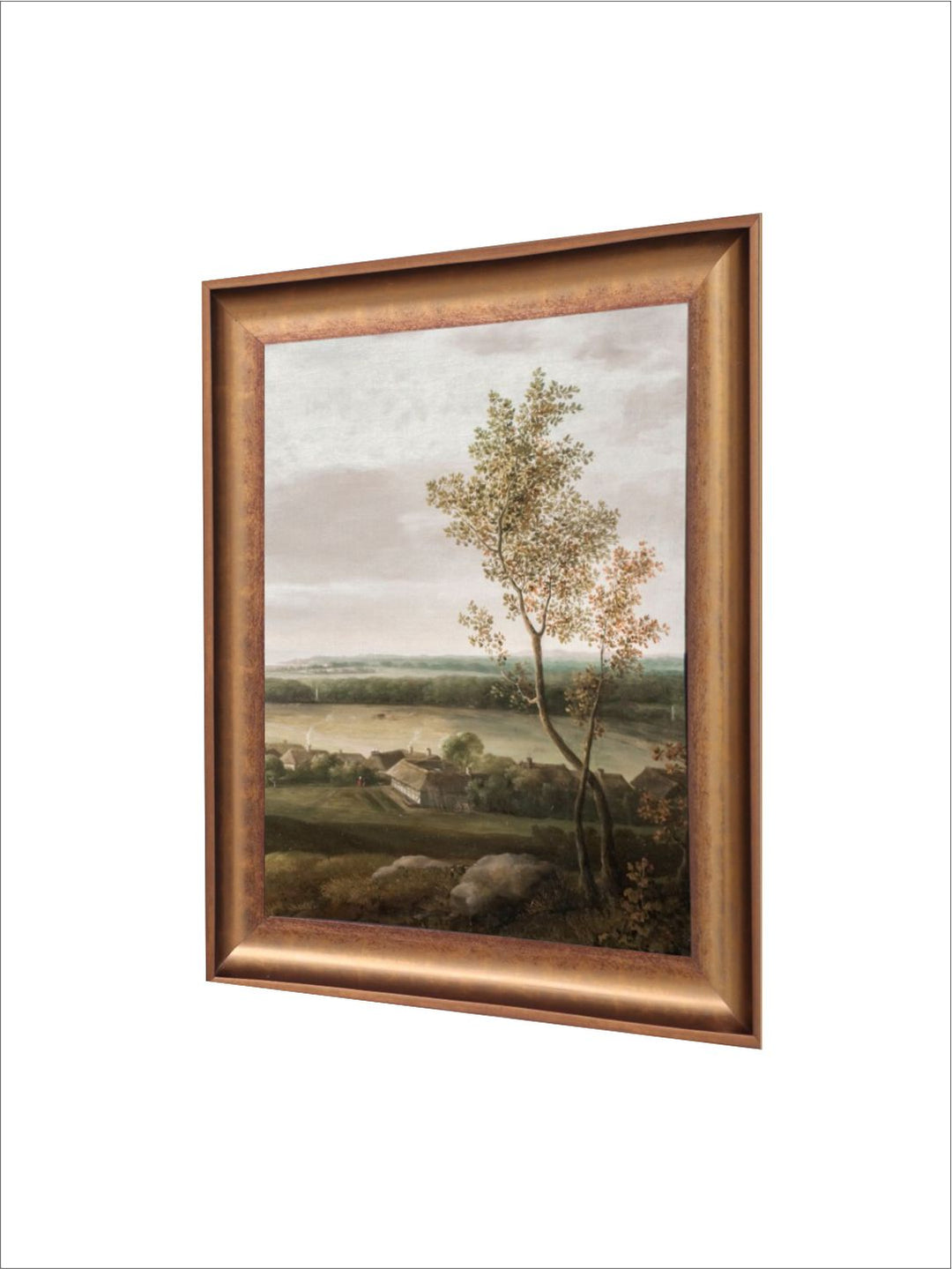 The Vintage Artistry Scenic Village Painting Wall Art