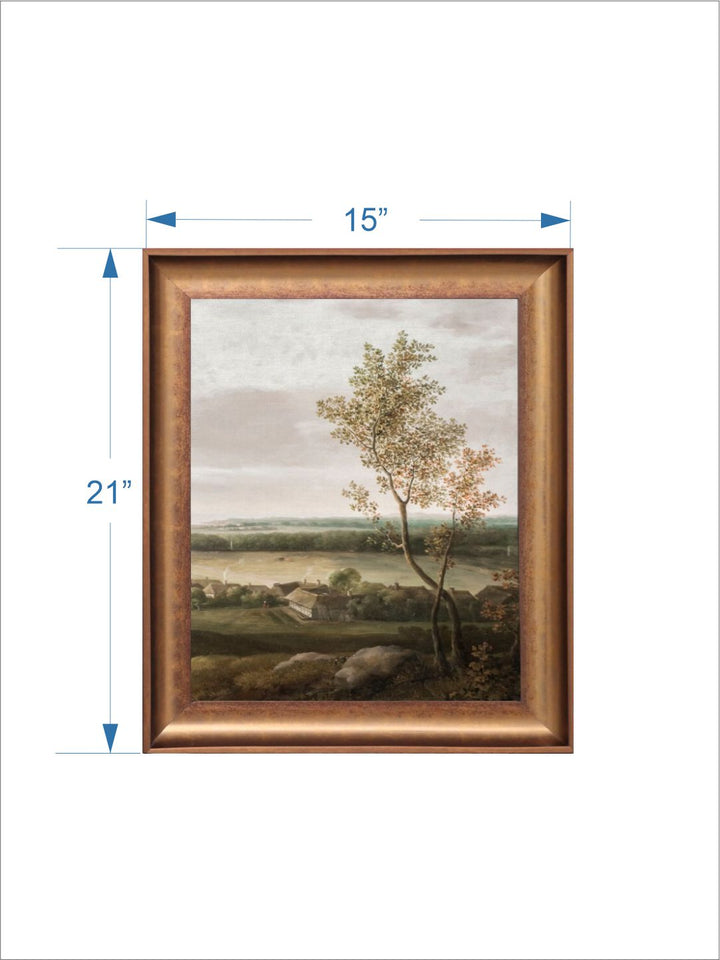 The Vintage Artistry Scenic Village Painting Wall Art