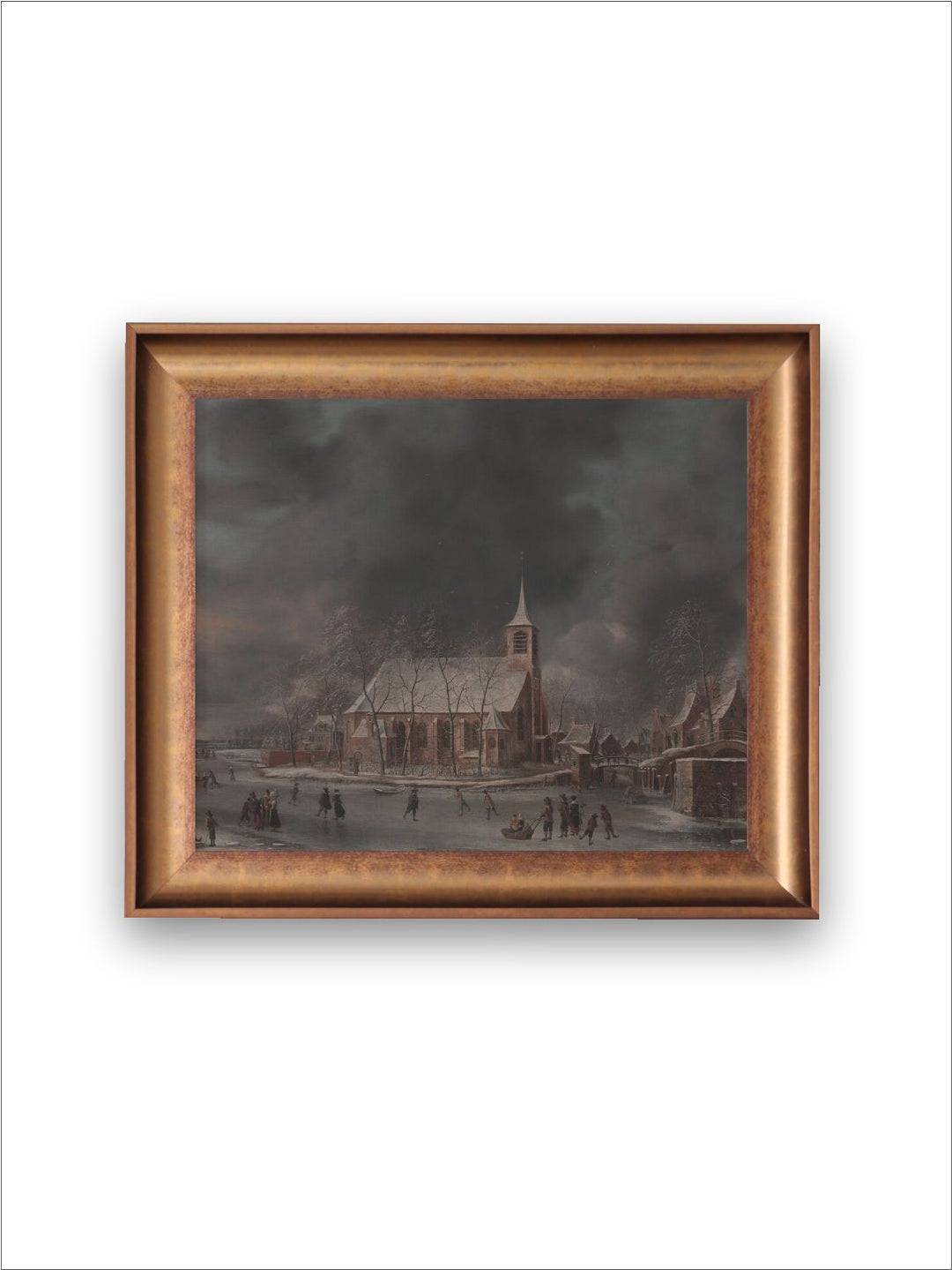 The Vintage Artistry Grey & Brownwinter City Wall Art