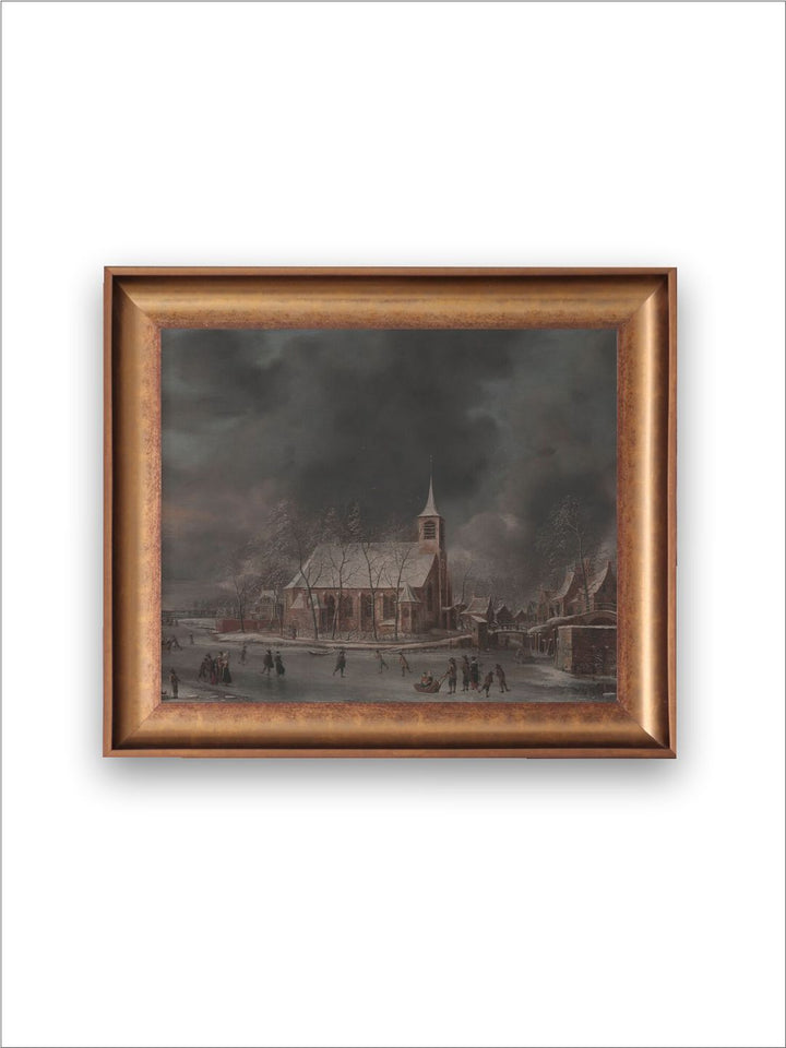 The Vintage Artistry Grey & Brownwinter City Wall Art