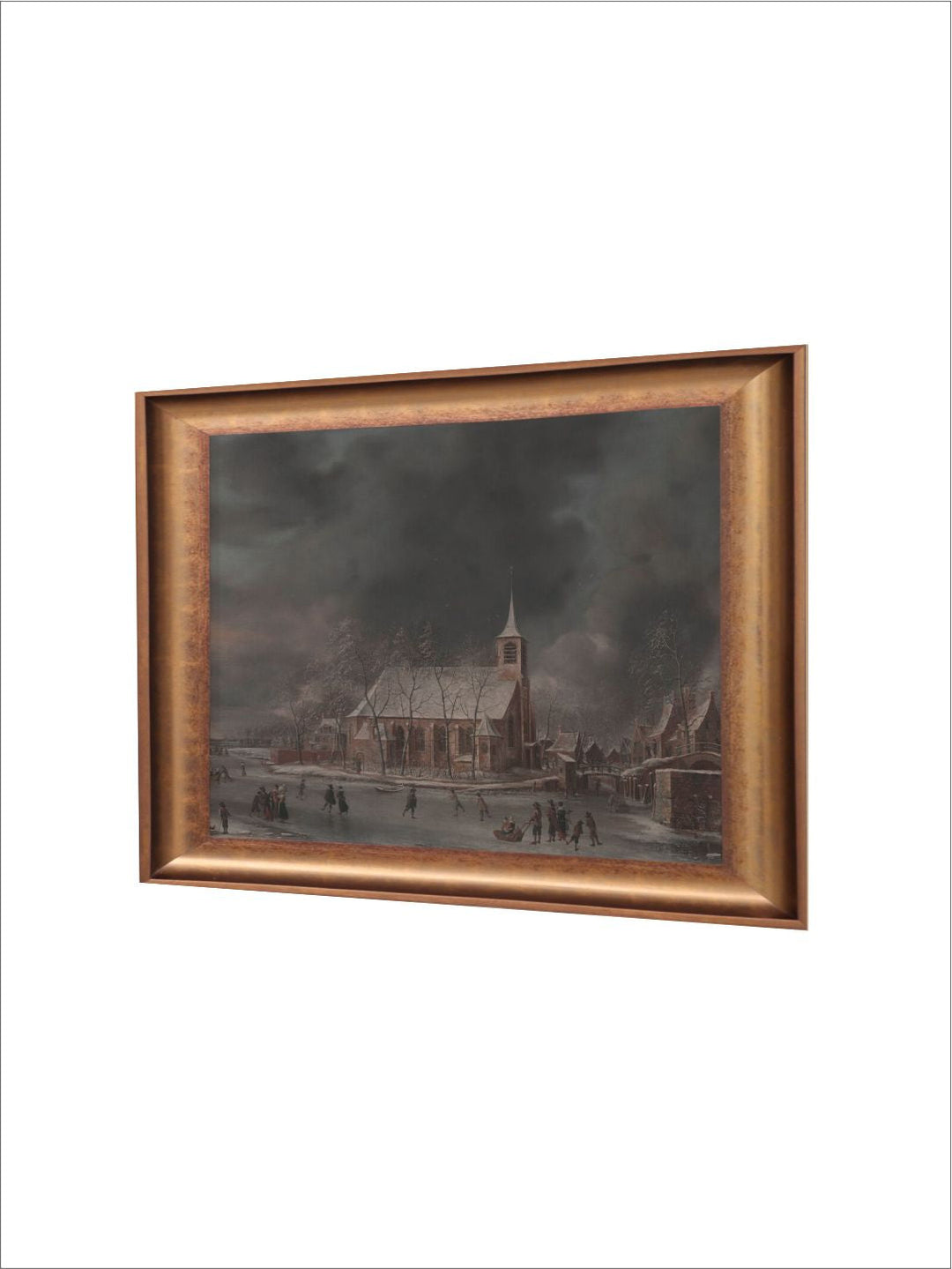 The Vintage Artistry Grey & Brownwinter City Wall Art