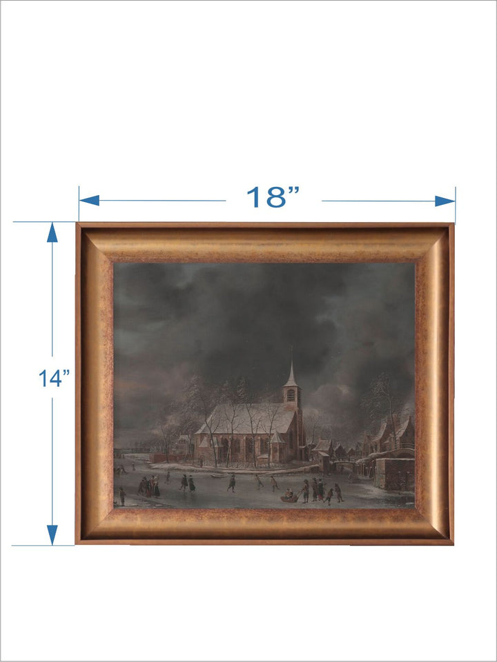 The Vintage Artistry Grey & Brownwinter City Wall Art