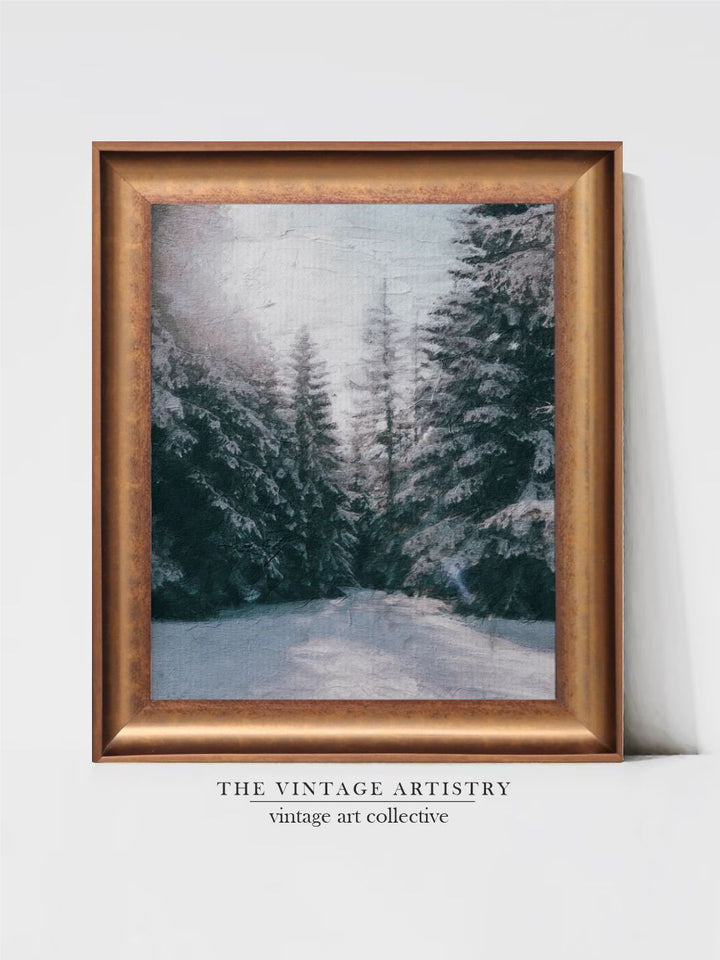 The Vintage Artistry Winter Pine Trees Wall Art