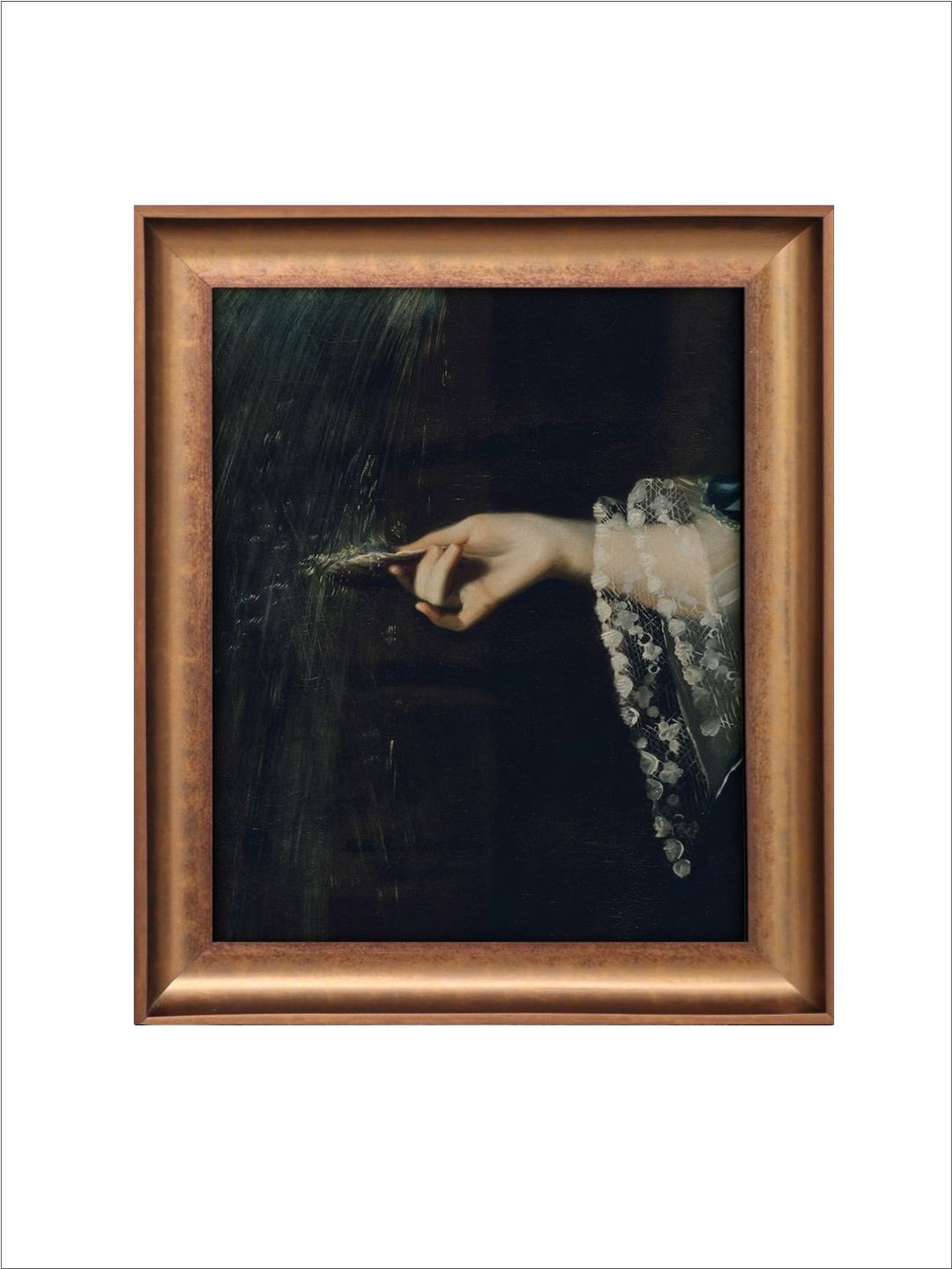 The Vintage Artistry Black & Brown Victorian Painting Wall Art
