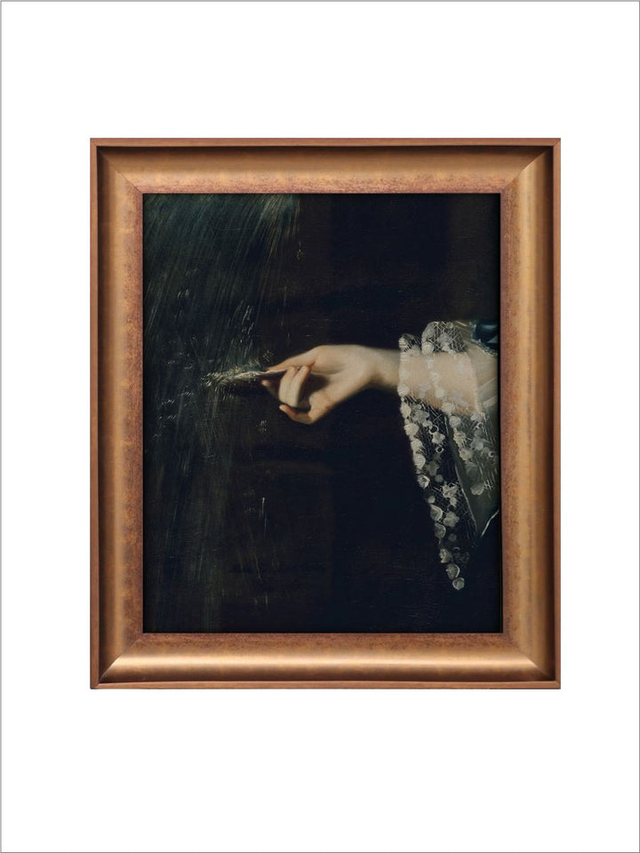 The Vintage Artistry Black & Brown Victorian Painting Wall Art