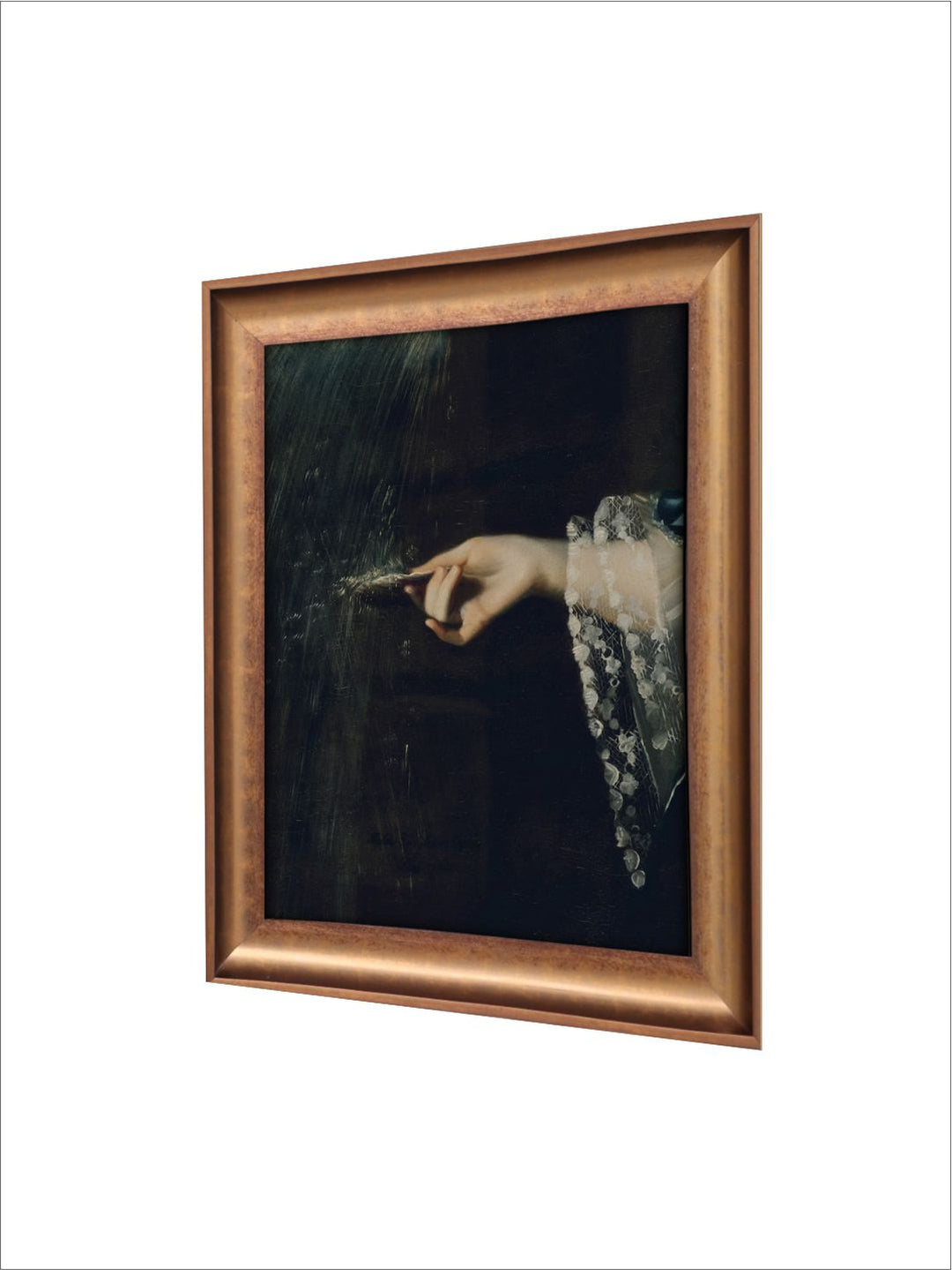 The Vintage Artistry Black & Brown Victorian Painting Wall Art
