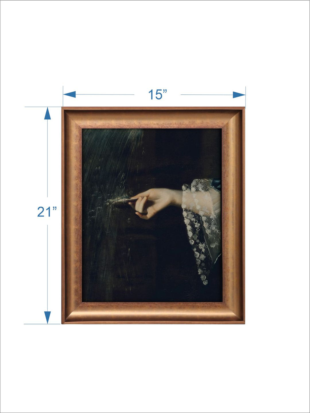 The Vintage Artistry Black & Brown Victorian Painting Wall Art