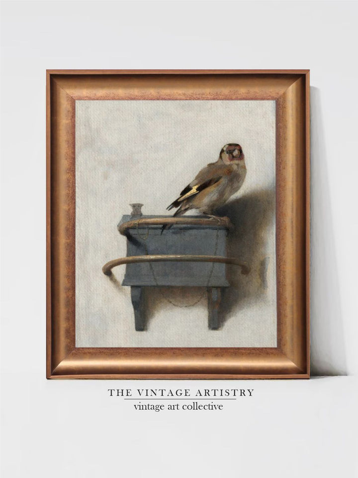 The Vintage Artistry Beige & Greybird Printed Framed Wall Art