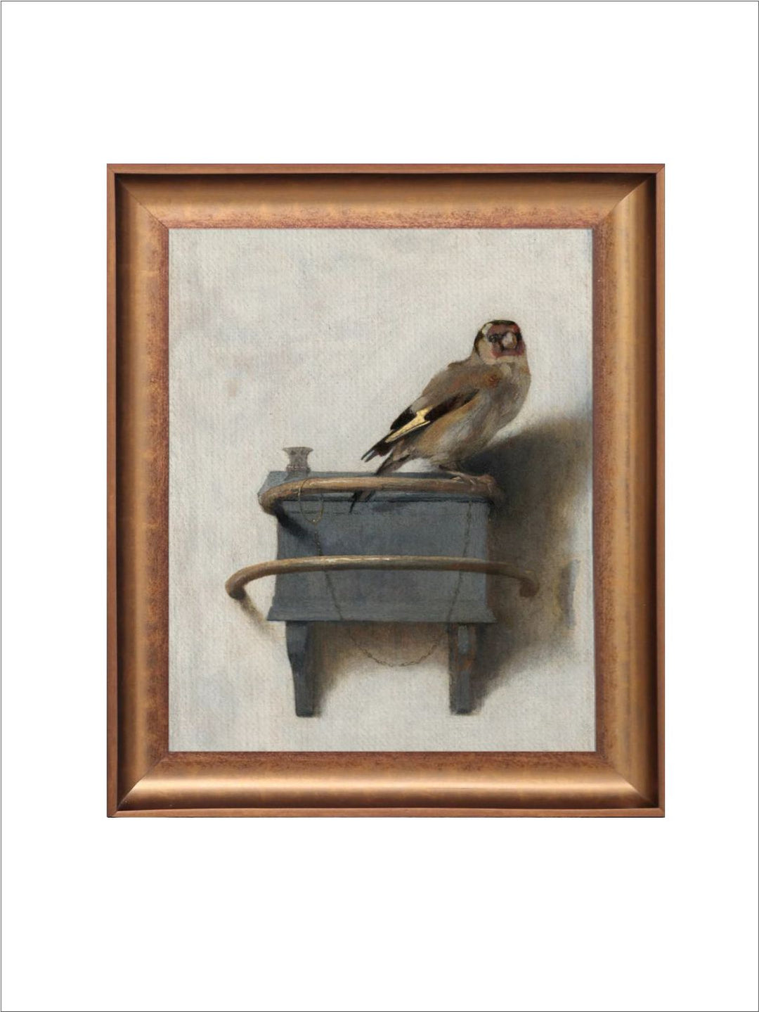 The Vintage Artistry Beige & Greybird Printed Framed Wall Art